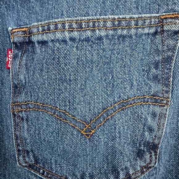 Levi's 501 Button Fly Straight Jeans Hemmed Waist 31" Inseam 28.5" - Picture 3 of 11